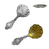 Victorian Silver Caddy Spoon 1865